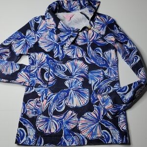 Lilly Pulitzer Popover XS Sea Shells Navy pink